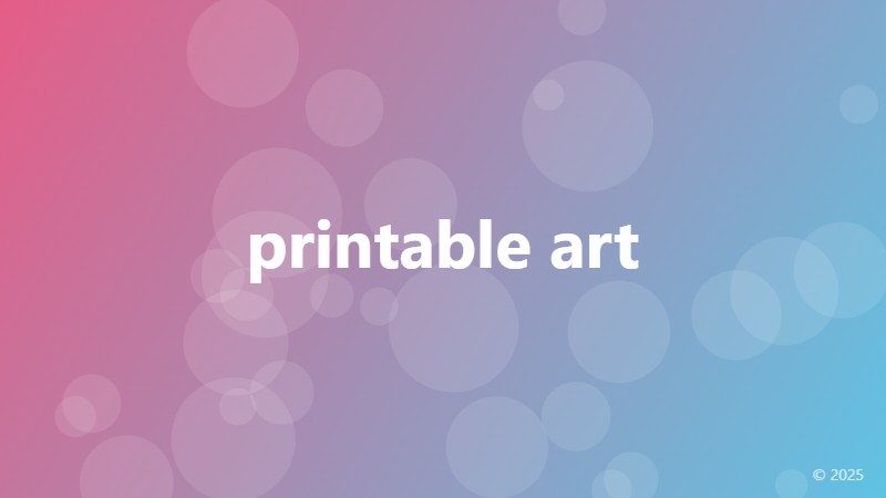 printable art