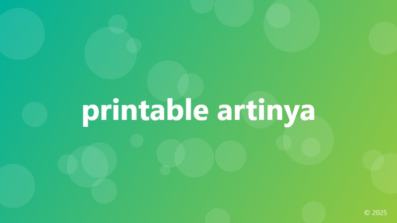 printable artinya