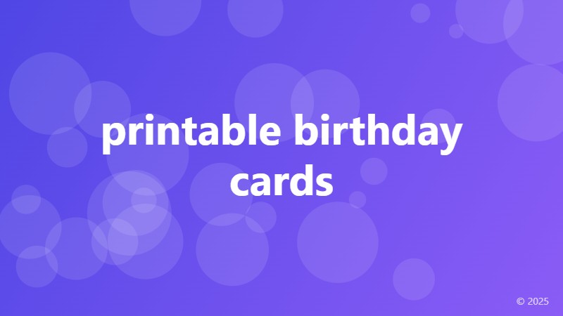 printable birthday cards