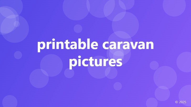 printable caravan pictures