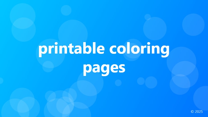 printable coloring pages