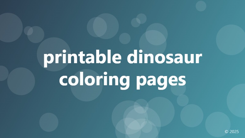 printable dinosaur coloring pages