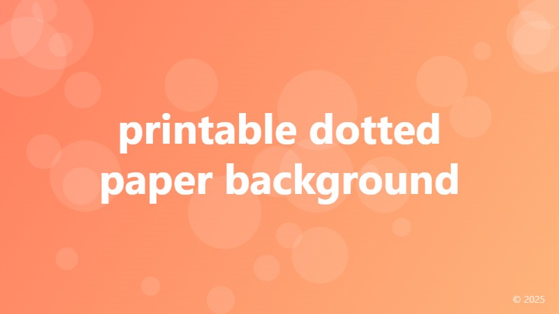 printable dotted paper background