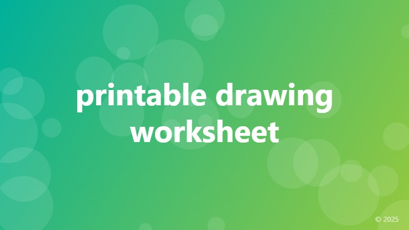 printable drawing worksheet