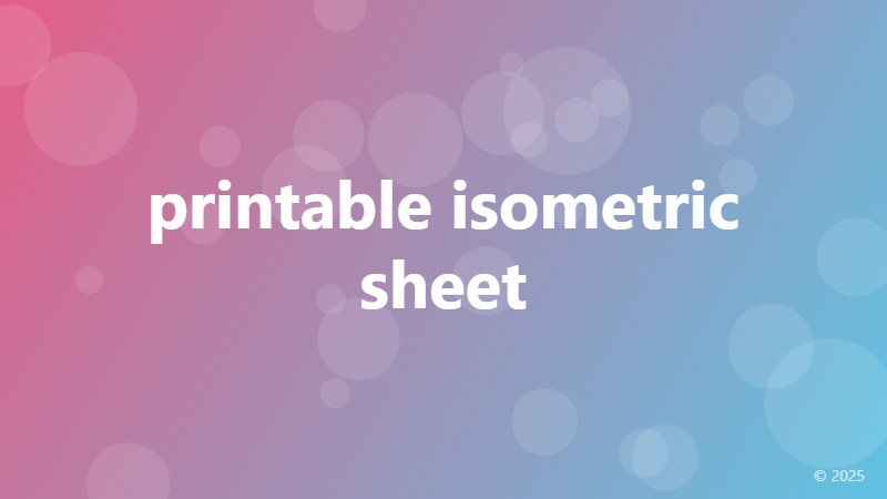 printable isometric sheet