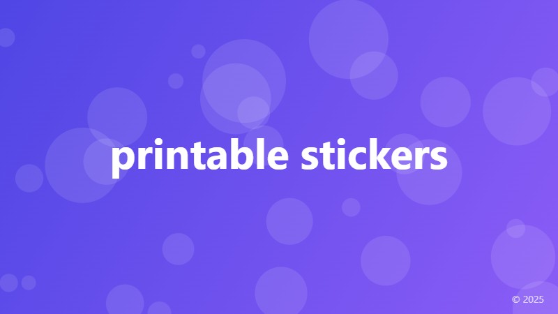 printable stickers