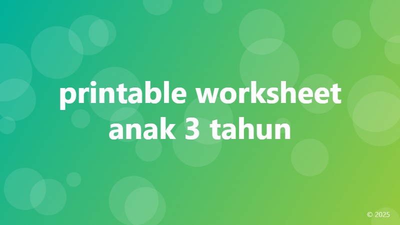 printable worksheet anak 3 tahun