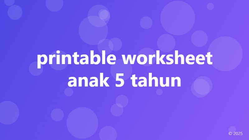printable worksheet anak 5 tahun